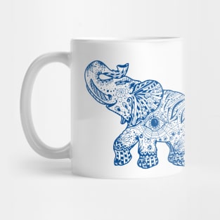 blue elephant Mug